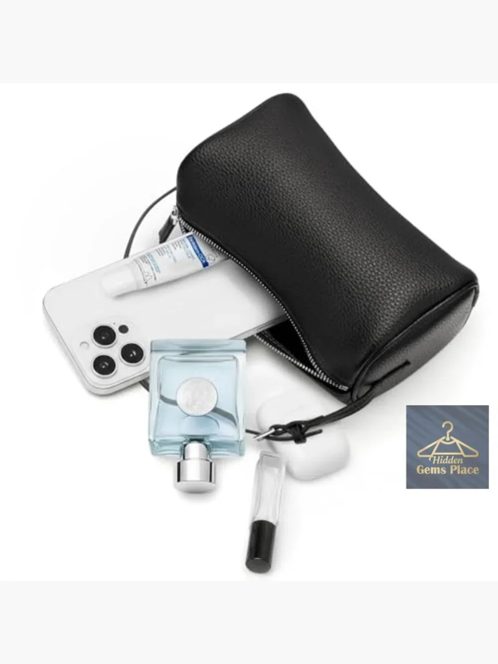 Vegan Leather Mini Crossbody Hobo Purse with Adjustable Strap